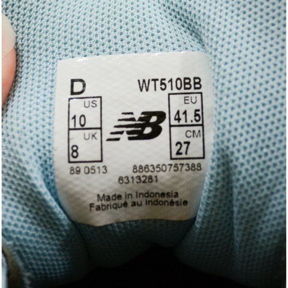 New Balance 510 Women's Size 10 Trail Running Athletic Shoes WT510BB Gray Blue - Picture 10 of 10